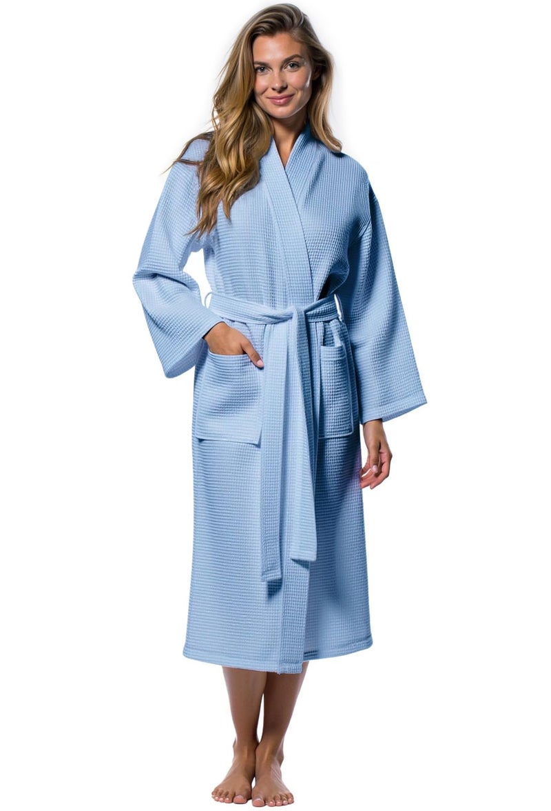 Turquaz Robes For Women Lightweight Unisex Waffle Kimono Bathrobe Mothers day Gifts - Image 1